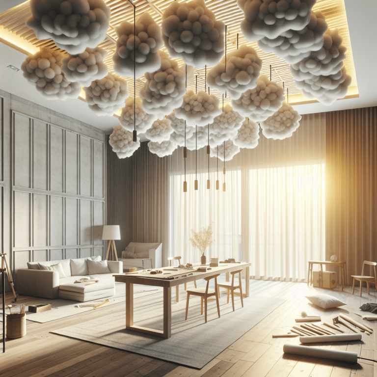 DIY Acoustic Clouds for Ceiling Noise Reduction