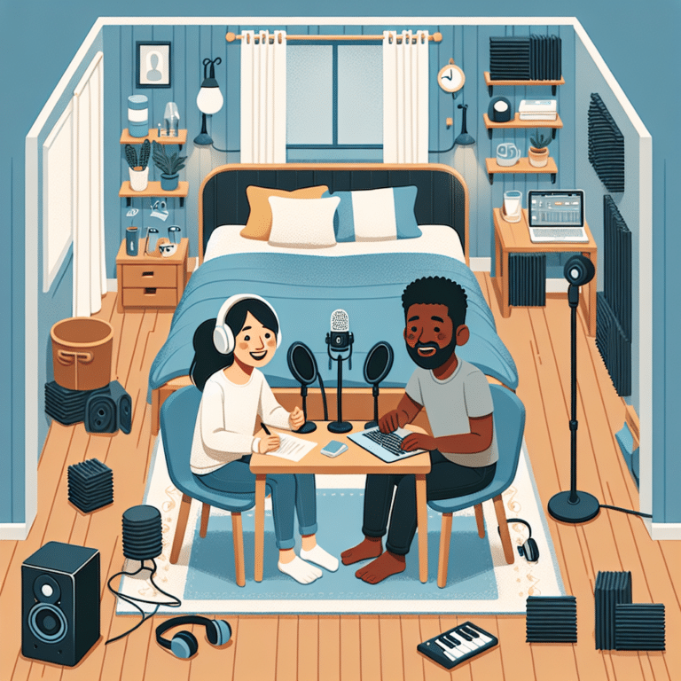 Setting Up a Podcast Booth in a Bedroom