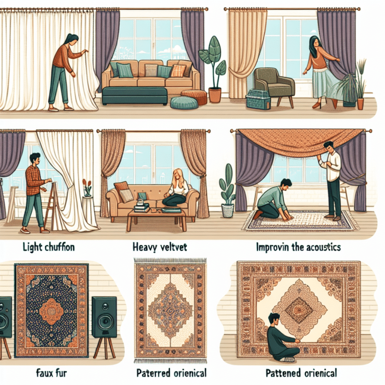 Using Curtains and Rugs to Improve Acoustics