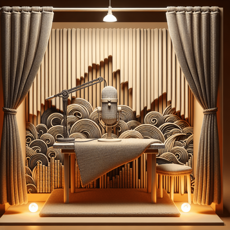 Using Blankets and Curtains for Podcast Sound