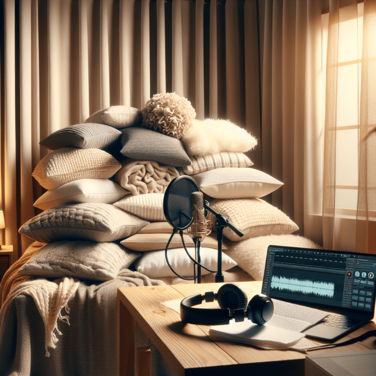 Using Blankets and Curtains for Podcast Sound